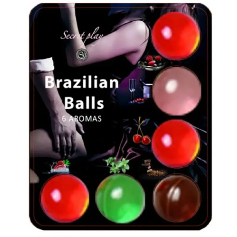 SECRETPLAY - BRASILLIAN BALLS LUBRIFICANTE HOT BALLS 6 UNITÀ - immagine 2