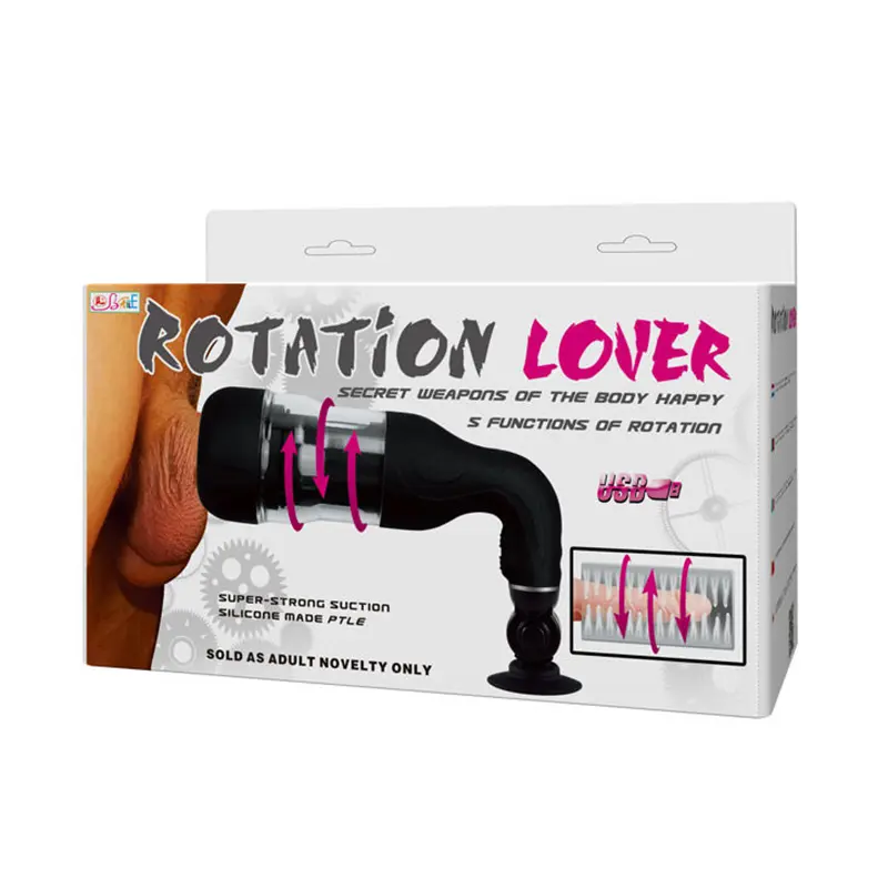 BAILE - MASTURBATORE AUTOMATICO ROTATION LOVER CON SUPPORTO - immagine 5