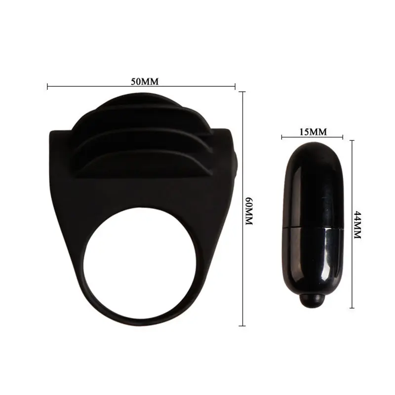 PRETTY LOVE - ANELLO VIBRATORE NERO CHESTER - immagine 6