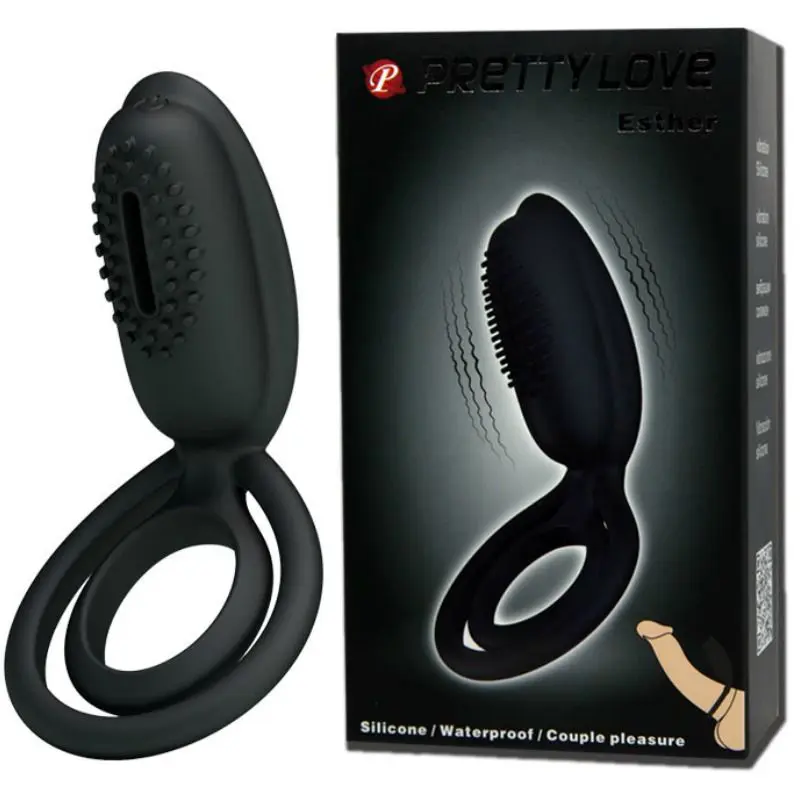 PRETTY LOVE - ESTHER ANELLO VIBRANTE CON STIMOLATORE - immagine 12