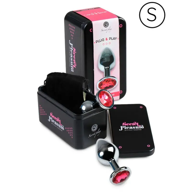 SECRETPLAY - PLUG ANALE ALLUMINIO FUCSIA 7 CM - immagine 2