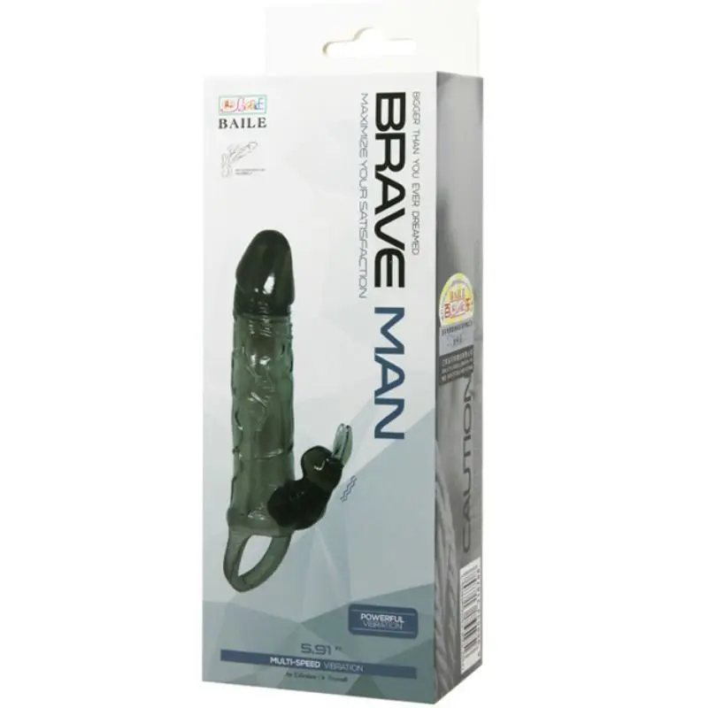BAILE - COPERTURA PENE UOMO CORAGGIOSO CON CONIGLIO NERO 16.5 CM - immagine 9
