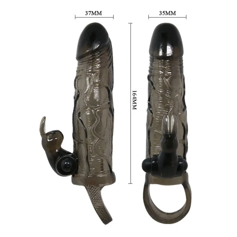 BAILE - COPERTURA PENE UOMO CORAGGIOSO CON CONIGLIO NERO 16.5 CM - immagine 14