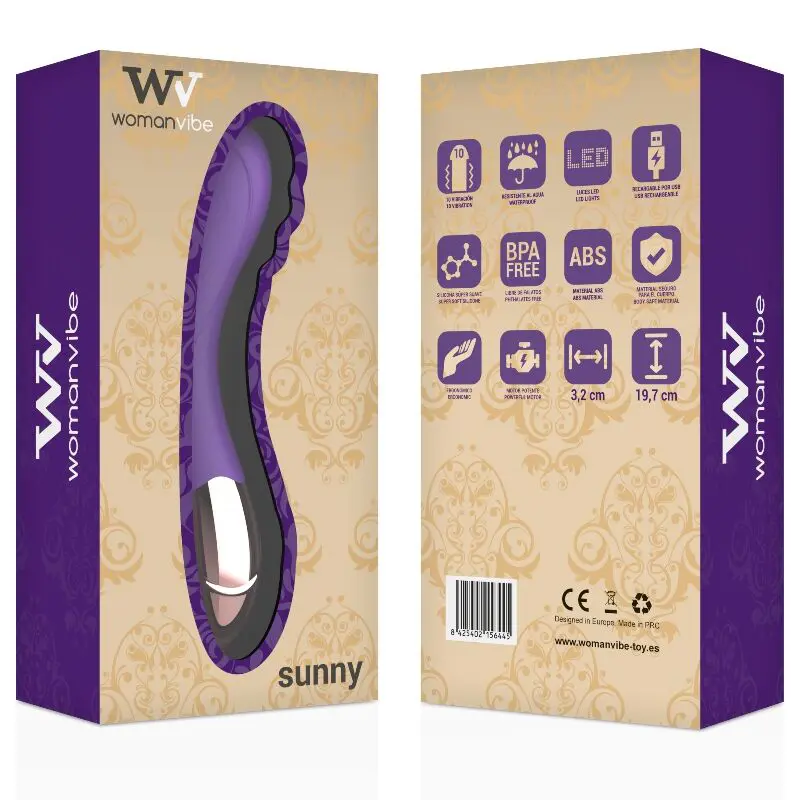 WOMANVIBE - VIBRATORE RICARICABILE SUNNY SILICONE - immagine 2
