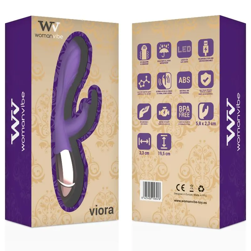 WOMANVIBE - VIBRATORE VIORA RICARICABILE IN SILICONE - immagine 12