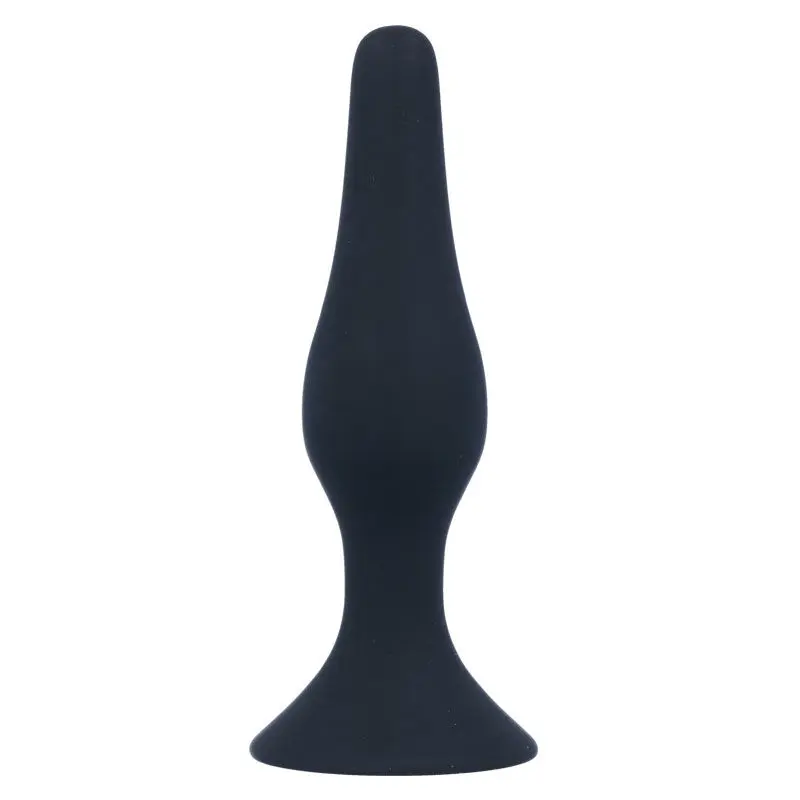 vista frontale Intense Anal Level 3 plug anale in silicone nero
