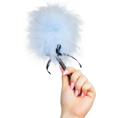 SECRETPLAY - SPOLVERINO MARABOU AZZURRO