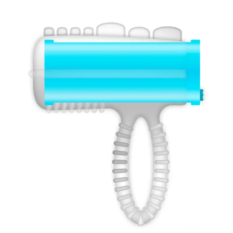 CASUAL LOVE - ANELLO LINGUA VIBRANTE BLU - immagine 2