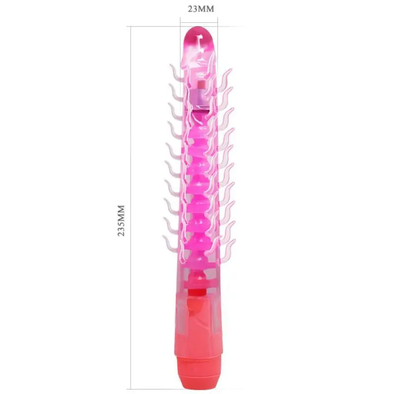 BAILE - DILDO VIBRANTE FLESSIBILE SENSUAL SPINE FLEXI VIBE LILLA 23.5 CM - immagine 8