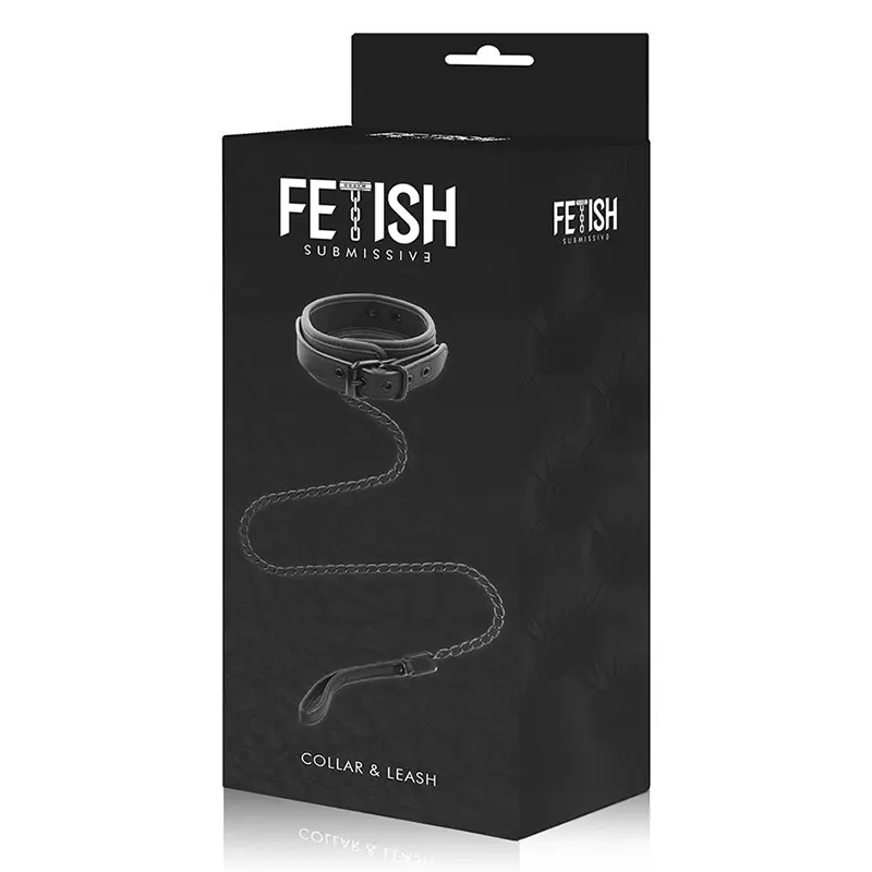 FETISH SUBMISSIVE - COLLANA A CATENA CON FODERA IN NOPRENE - immagine 4