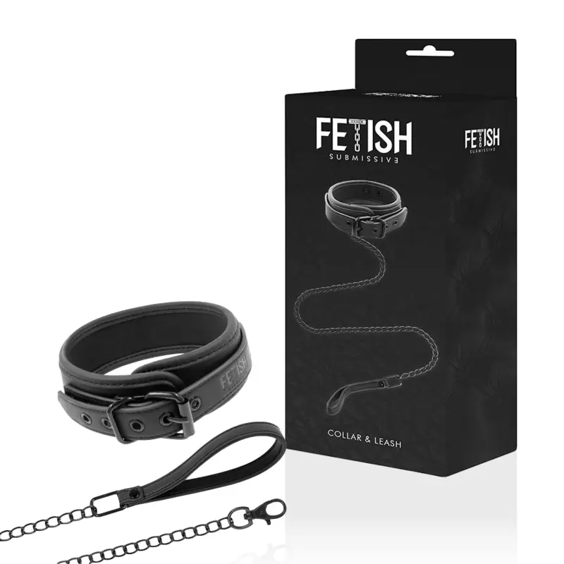 FETISH SUBMISSIVE - COLLANA A CATENA CON FODERA IN NOPRENE - immagine 13