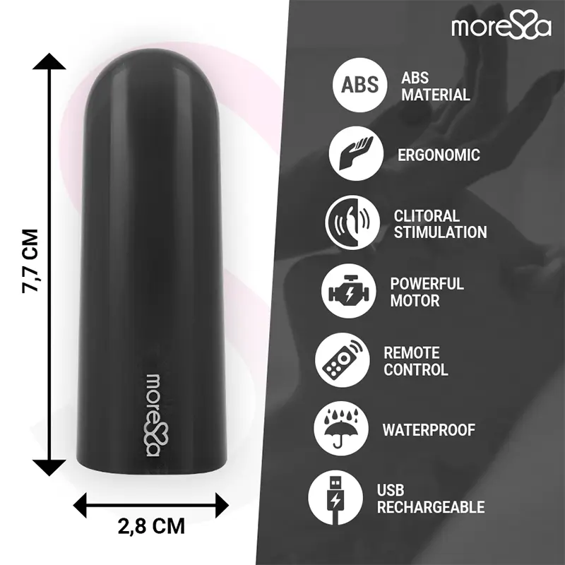 MORESSA - TELECOMANDO VIBRATORE NIX NERO - immagine 12