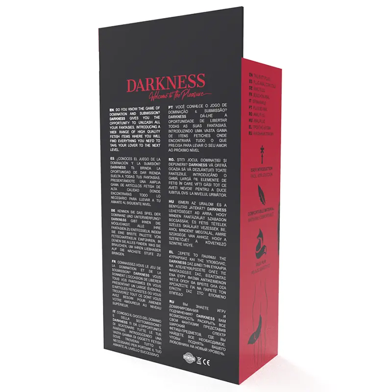 DARKNESS - PLUG ANALE ARGENTO 8 CM CON CODA NERA - immagine 5
