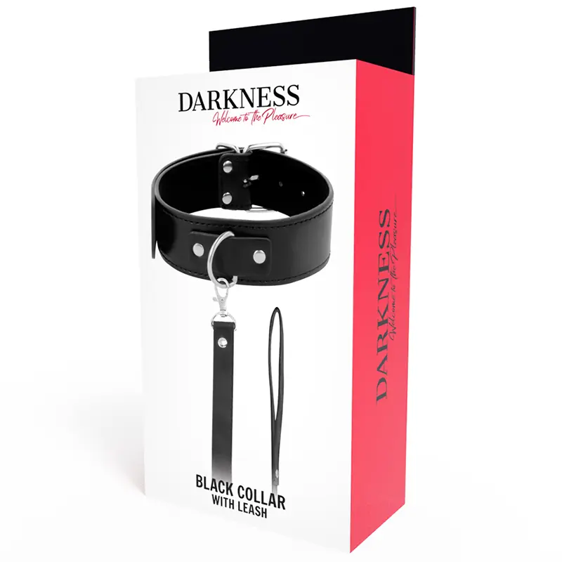 DARKNESS - COLLANA POSTURA CON CATENA IN PELLE - immagine 11