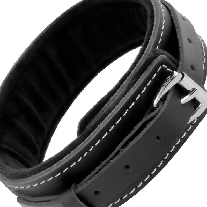 DARKNESS - COLLANA IN PELLE DI ALTA QUALITÀ CON GUINZAGLIO - immagine 4