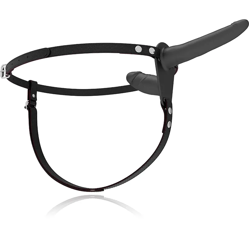 FETISH SUBMISSIVE HARNESS - DOPPIA PENETRAZIONE NERA - immagine 9