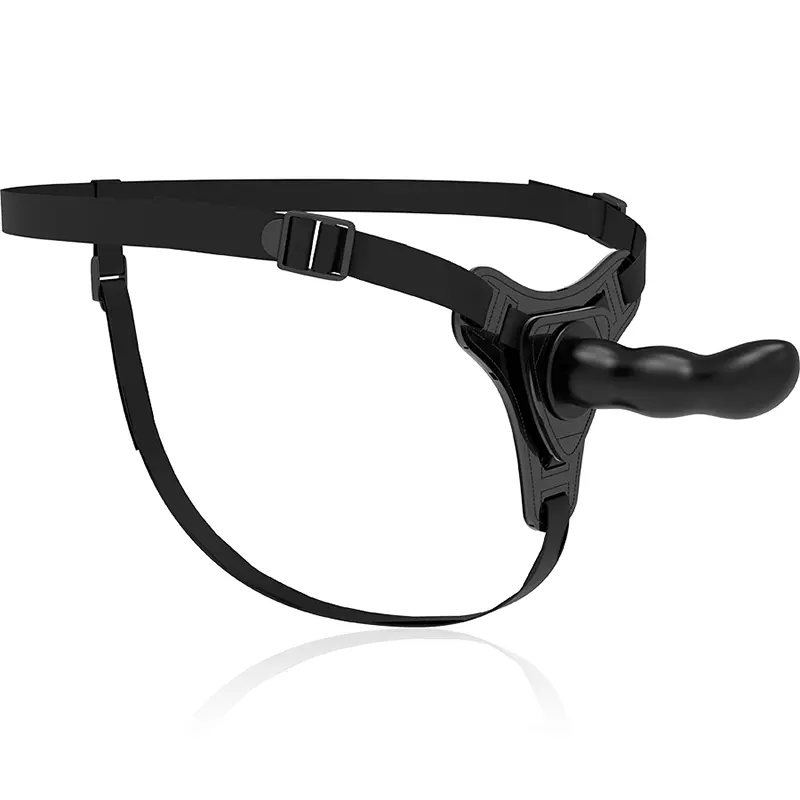 FETISH SUBMISSIVE HARNESS - SILICONE NERO PUNTO G 16 CM - immagine 3