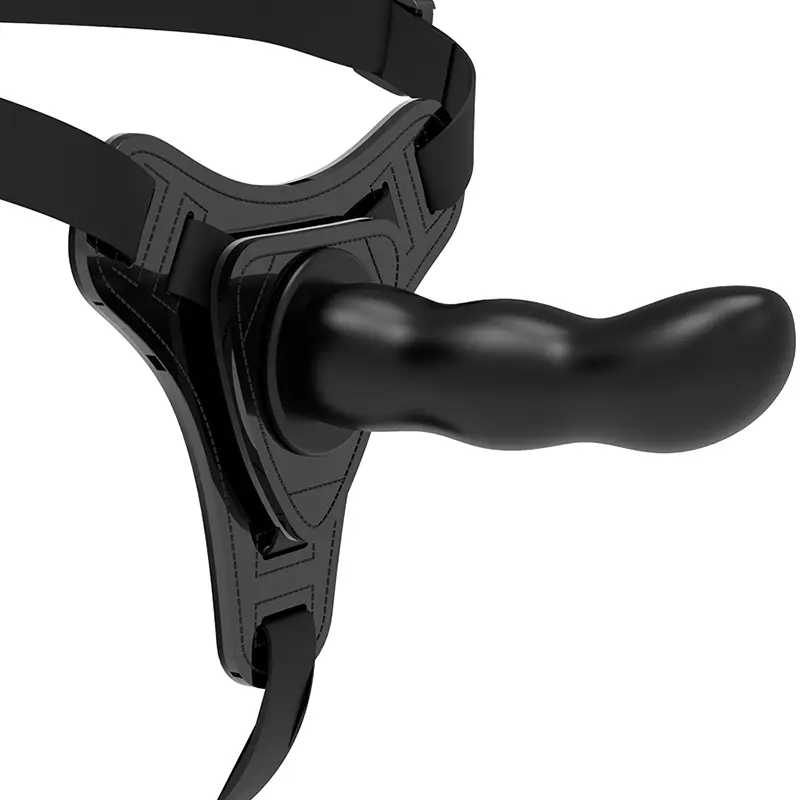 FETISH SUBMISSIVE HARNESS - SILICONE NERO PUNTO G 16 CM - immagine 6
