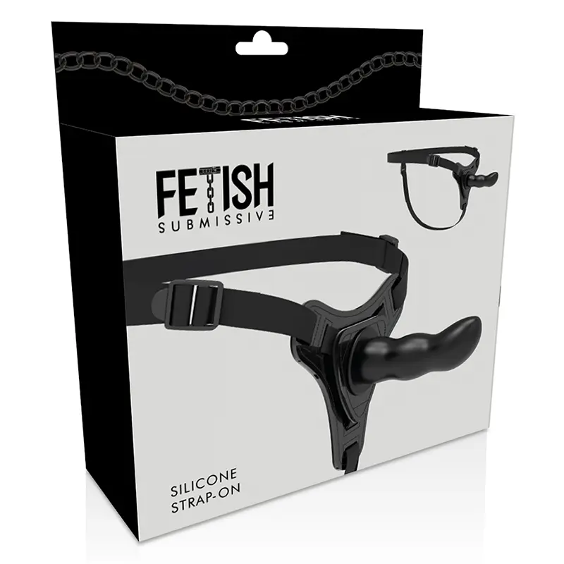 FETISH SUBMISSIVE HARNESS - SILICONE NERO PUNTO G 16 CM - immagine 10