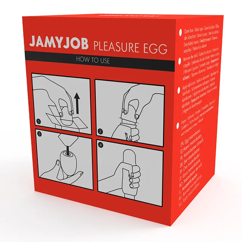 JAMYJOB - EGG MASTURBATORE VERSIONE ROSSA DISCRETT - immagine 2