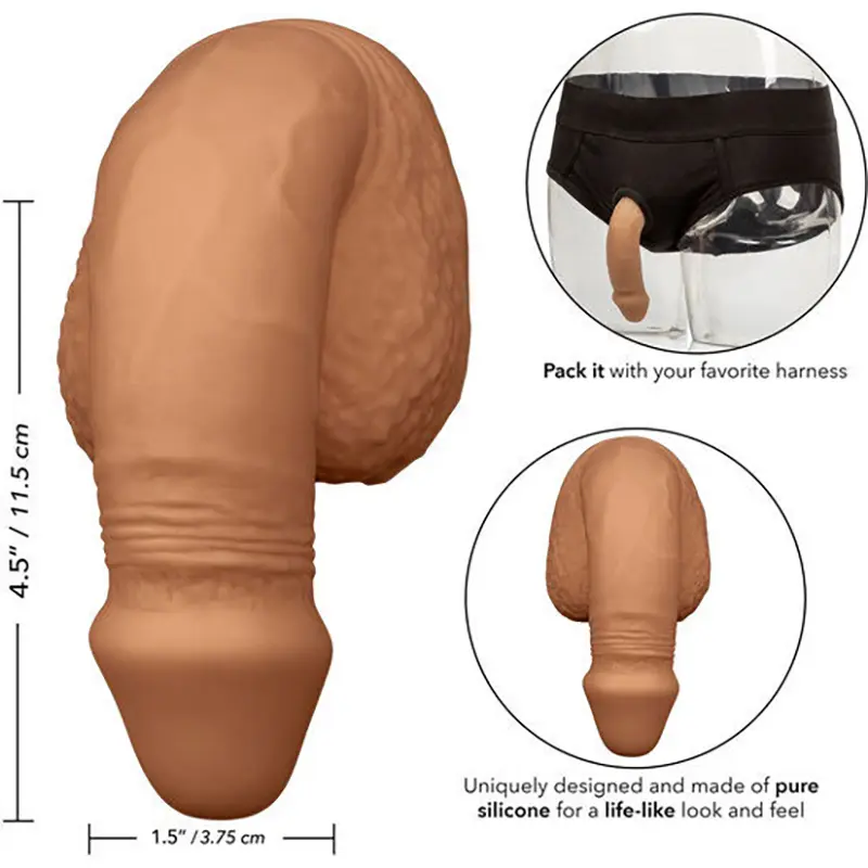 CALEXOTICS - GUARNIZIONE IN SILICONE PER PENE 12.75 CM CARAMEL - immagine 4