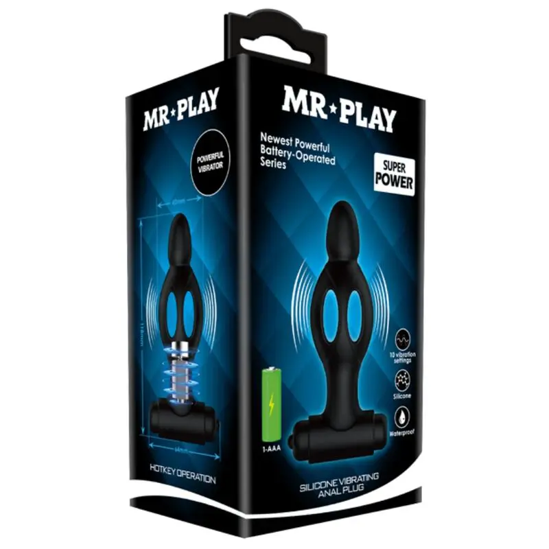 MR PLAY - PLUG ANALE IN SILICONE CON VIBRAZIONE - immagine 7