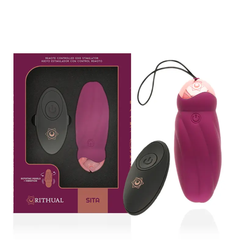 RITHUAL - SITA EGG TELECOMANDO ROTAZIONE PERLINE + VIBRAZIONE - immagine 2