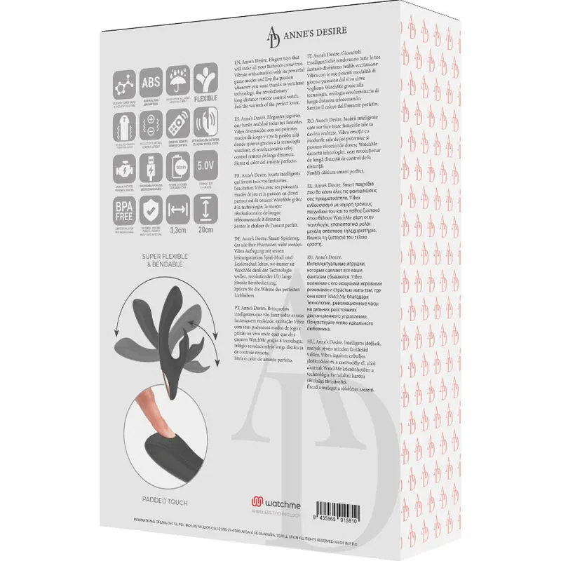 ANNE'S DESIRE  - RABBIT TECNOLOGIA DI CONTROLLO REMOTO UN WATCHME NERO - immagine 5