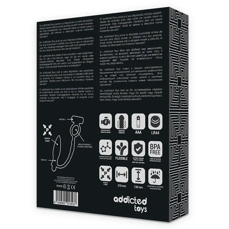 ADDICTED TOYS - PLUG ANALE CON ANELLO VIBRANTE - immagine 7