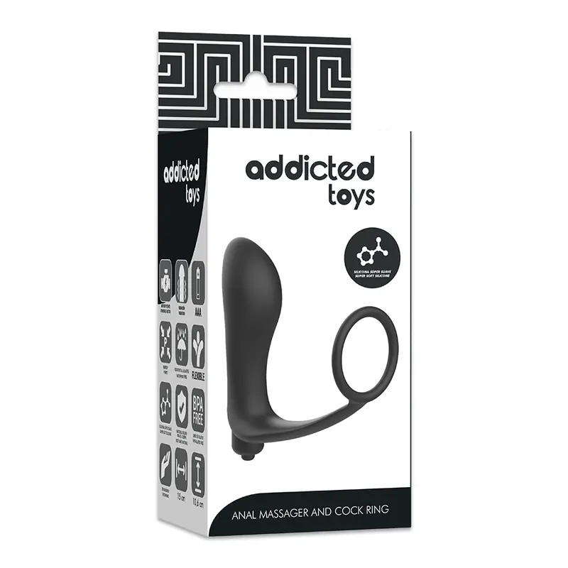ADDICTED TOYS - PLUG ANALE VIBRANTE CON ANELLO DEL PENE - immagine 5