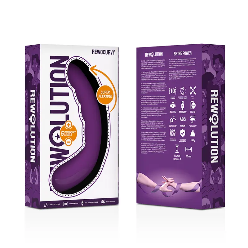 REWOLUTION - VIBRATORE FLESSIBILE RICARICABILE REWOCURVY - immagine 7