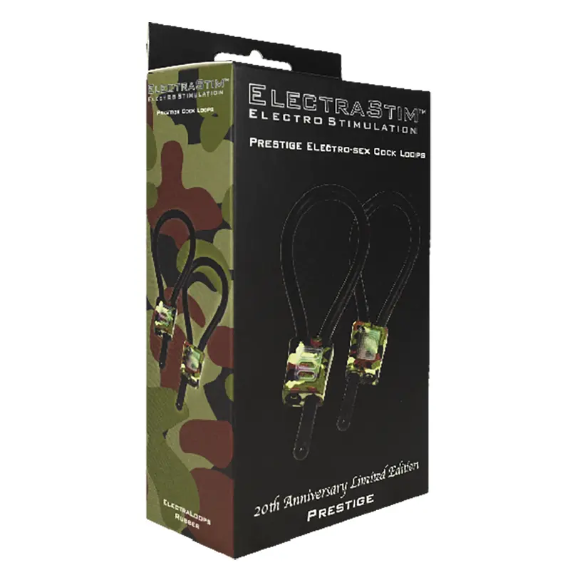 ELECTRASTIM - ANELLI PER IL CAZZO REGOLABILI PRESTIGE ELECTRALOOPS CAMOUFLAGE - immagine 4