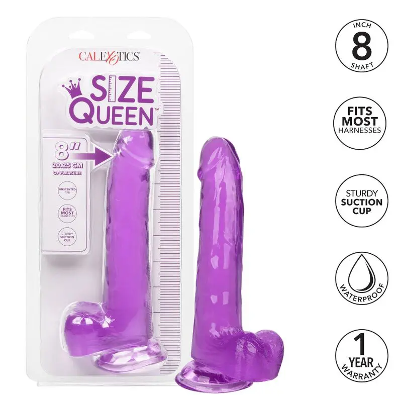 CALEXOTICS - DILDO REGINA TAGLIA VIOLA 20.3 CM - immagine 9