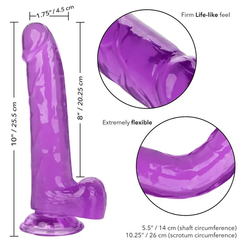 CALEXOTICS - DILDO REGINA TAGLIA VIOLA 20.3 CM - immagine 12