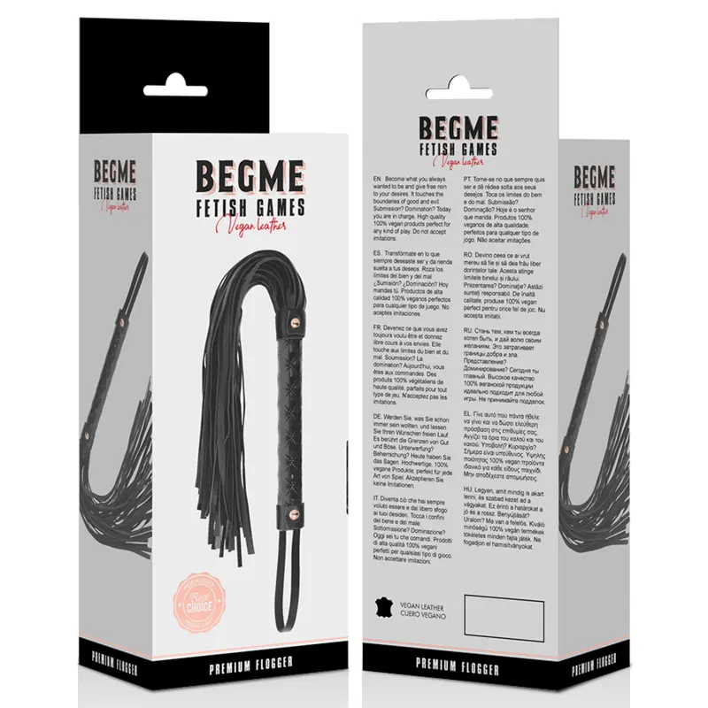 BEGME - BLACK EDITION FLOGGER IN PELLE VEGANA - immagine 5