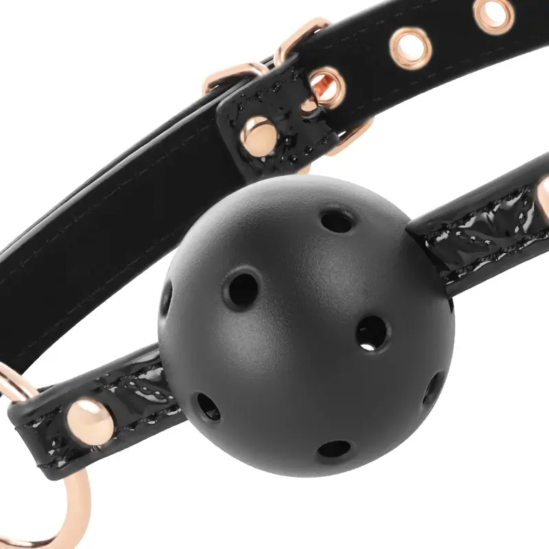 BEGME - BLACK EDITION BALL GAG VEGAN IN PELLE - immagine 6