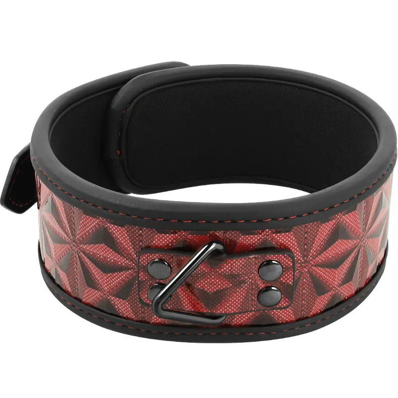 BEGME - COLLARE IN PELLE VEGANA PREMIUM RED EDITION CON FODERA IN NEOPRENE - immagine 3