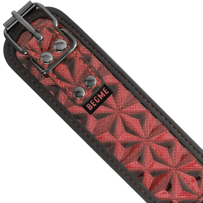 BEGME - COLLARE IN PELLE VEGANA PREMIUM RED EDITION CON FODERA IN NEOPRENE - immagine 6