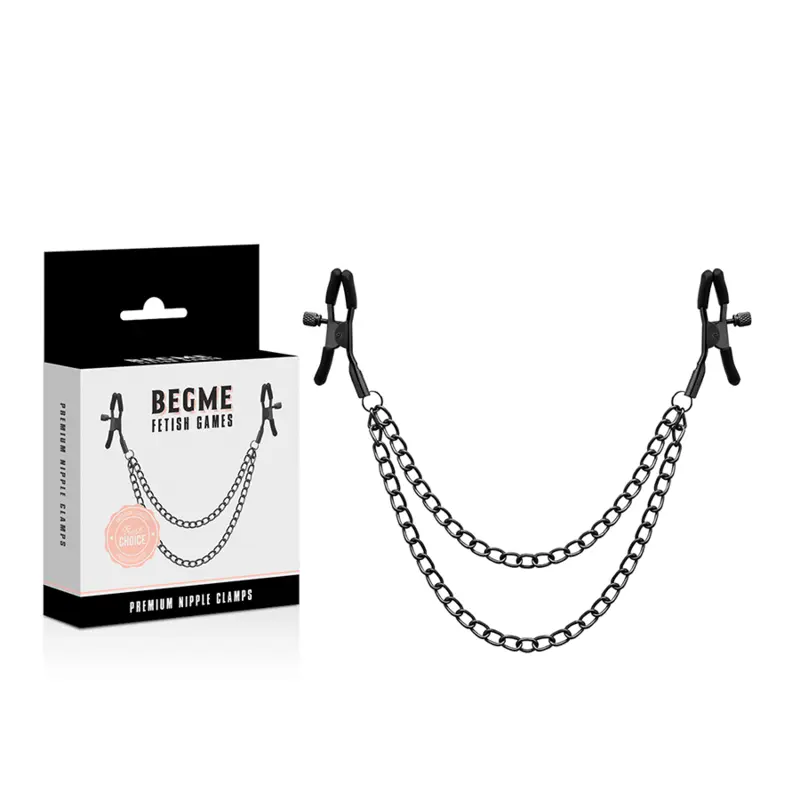 BEGME - CLIP PER CAPEZZOLI RED EDITION CON CATENA - immagine 2