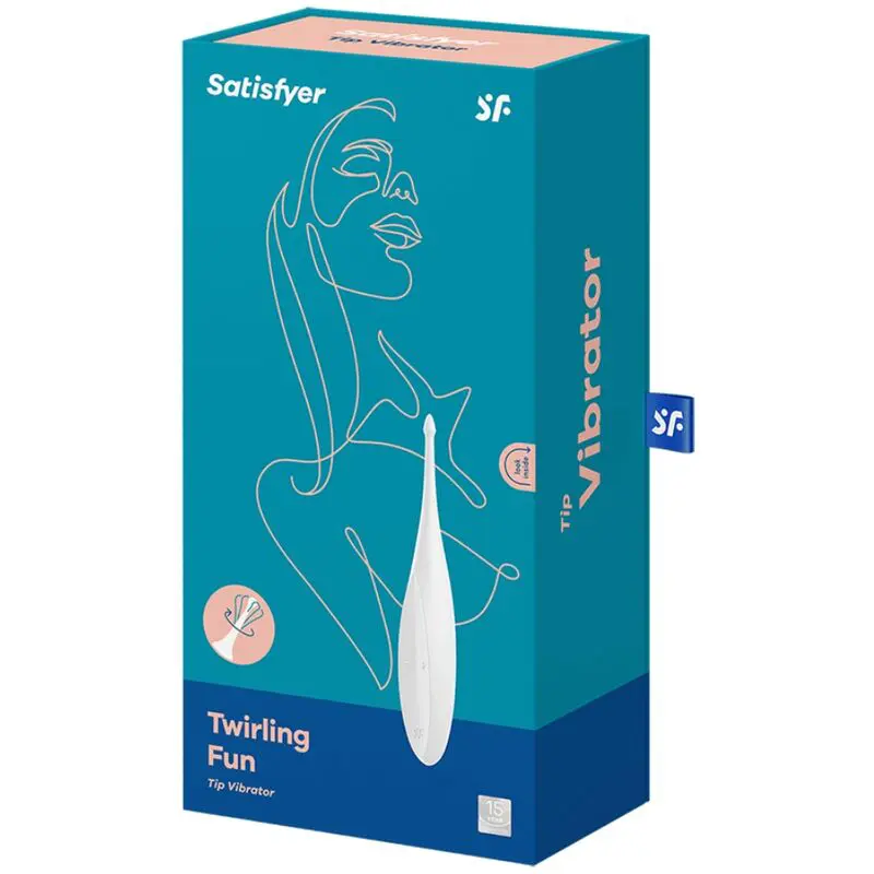 SATISFYER - VIBRATORE CON PUNTA TWIRLING FUN BIANCO - immagine 4