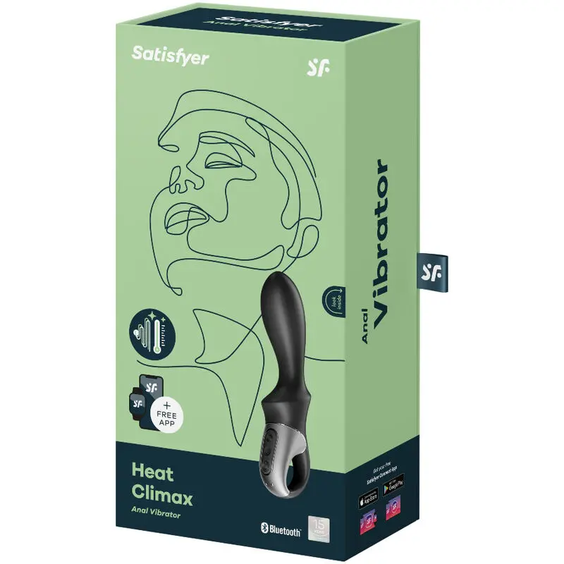 SATISFYER - APP VIBRATORE ANALE HEAT CLIMAX NERO - immagine 4