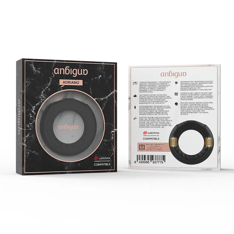 ANBIGUO - ANELLO VIBRANTE ADRIANO COMPATIBILE CON TECNOLOGIA WIRELESS WATCHME - immagine 3