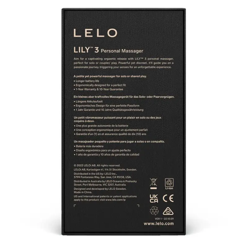 LELO - MASSAGGIATORE PERSONALE LILY 3 - VIOLA - immagine 4