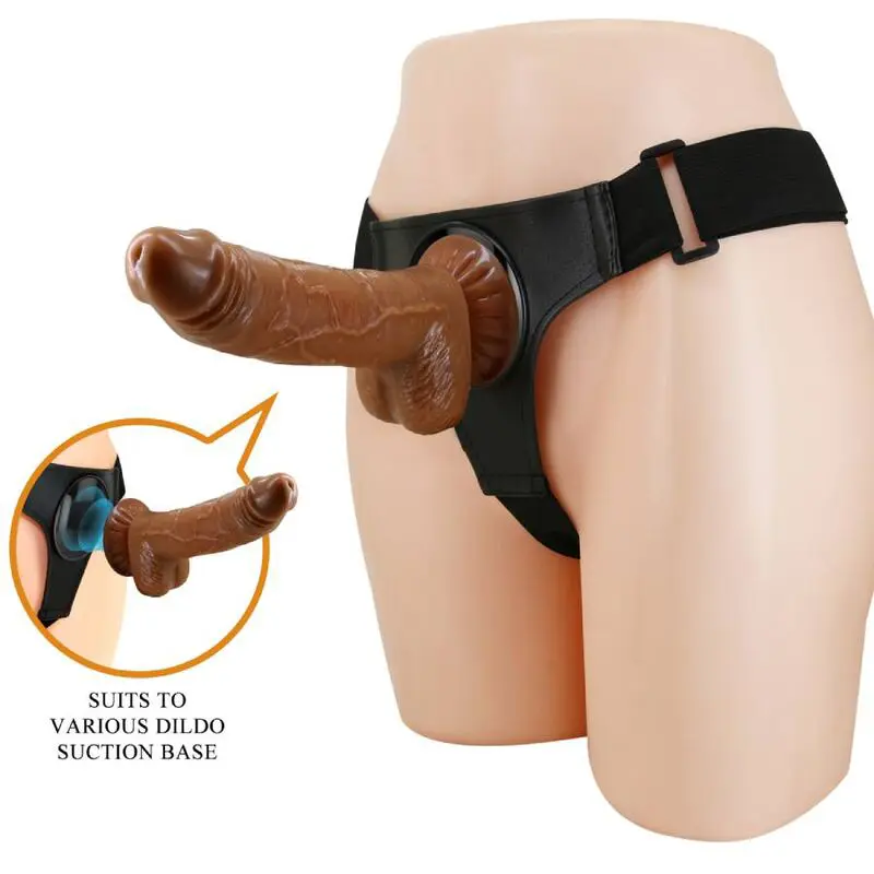 PRETTY LOVE - IMBRAGATURA SLIP UNIVERSALE IMBRAGATURA CON DILDO MICHEAL 20 CM NERO - immagine 3
