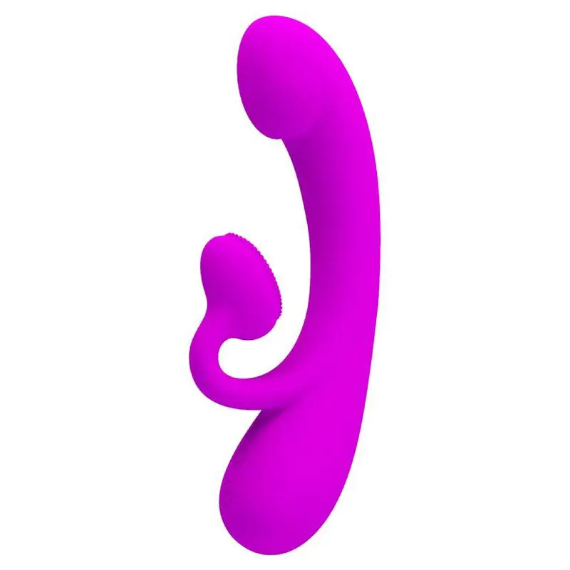PRETTY LOVE - SINCERO VIBRATORE CLITORIDEO IN SILICONE E SUCCHIATORE VIOLA - immagine 2