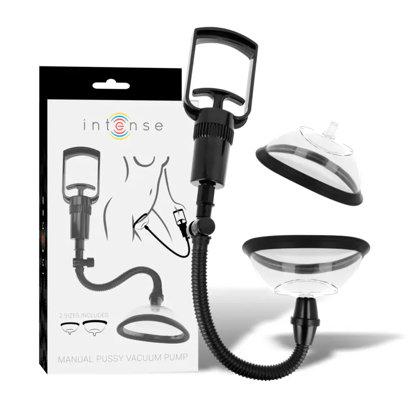 INTENSE - PUMP POMPA MANUALE VAGINALE CON DUE COPPE INTERCAMBIABILI