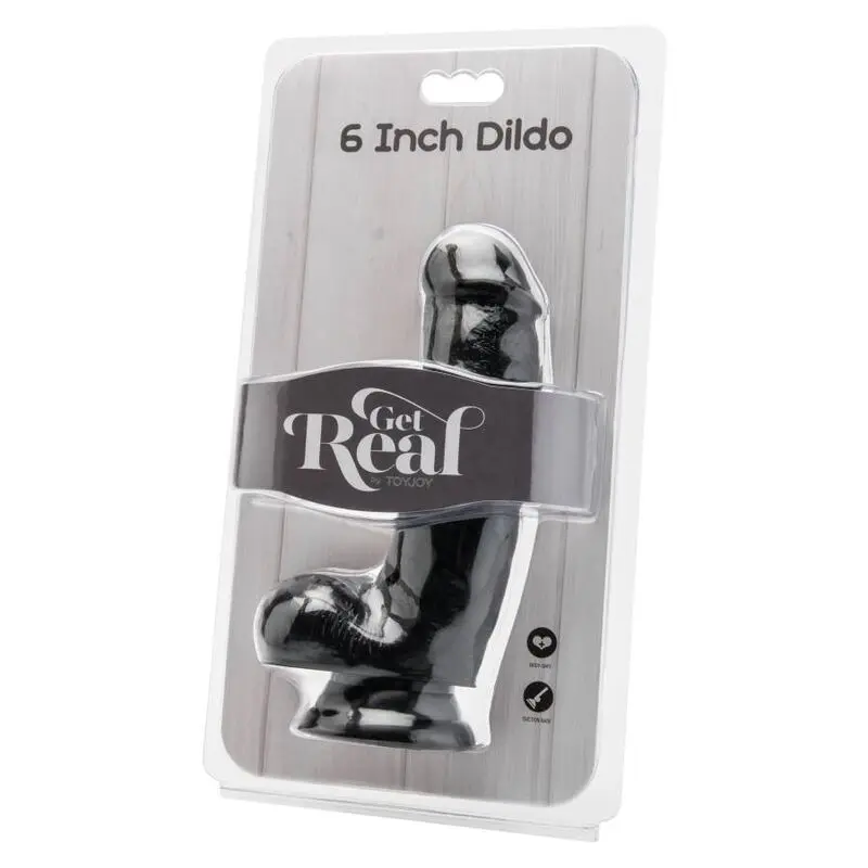 GET REAL - DILDO 12 CM CON SFERE NERO - immagine 4
