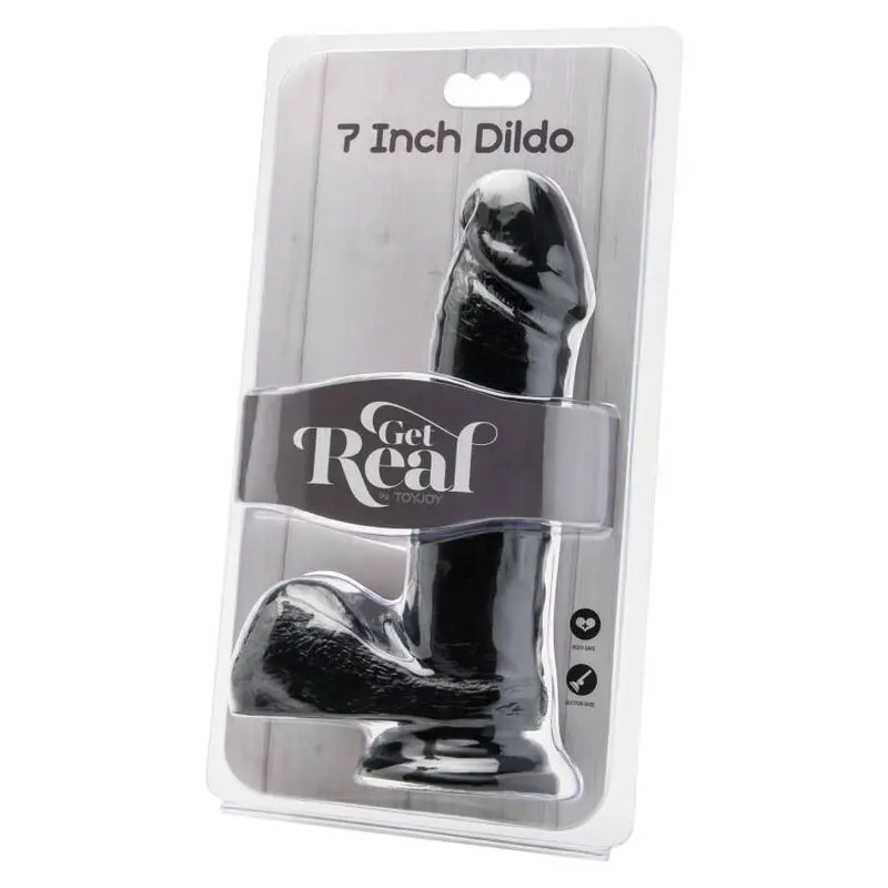 GET REAL - DILDO 18 CM CON SFERE NERO - immagine 2