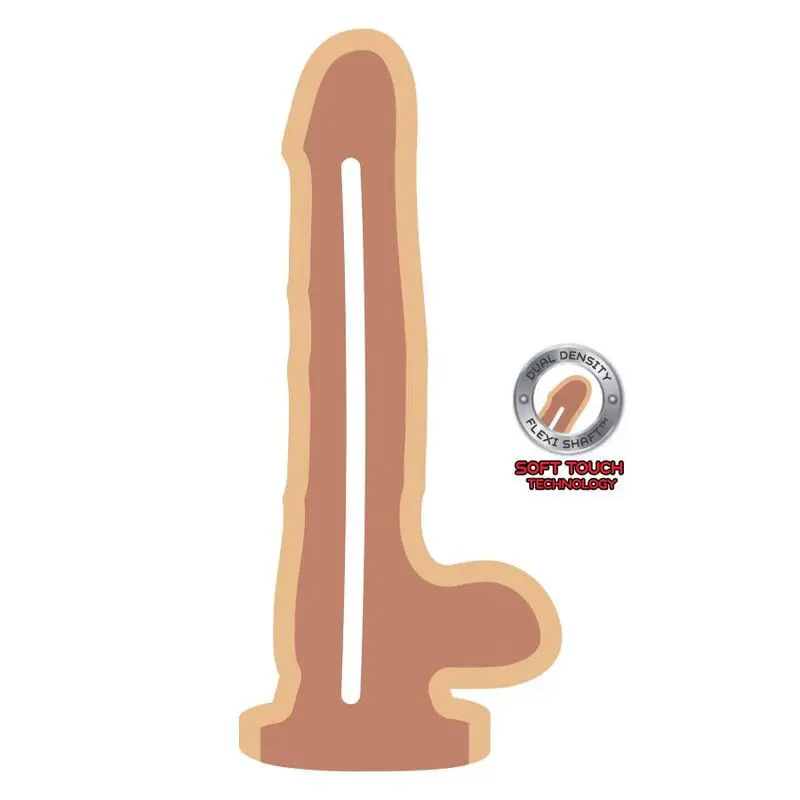 GET REAL - DILDO A DOPPIA DENSIT 12 CM PALLE DI PELLE - immagine 2