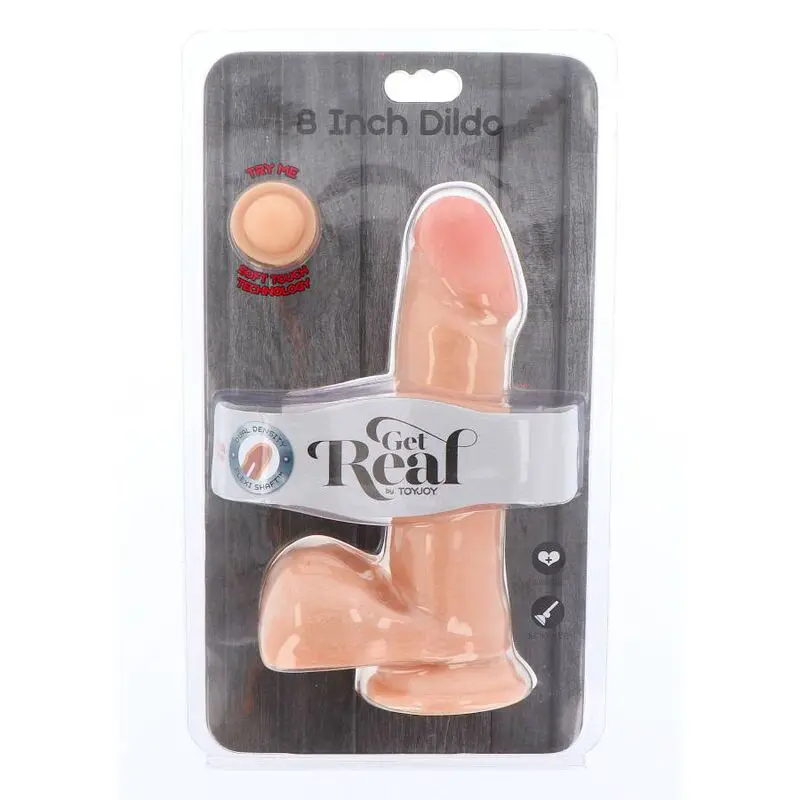 GET REAL - DILDO A DOPPIA DENSIT 18 CM PALLE DI PELLE - immagine 3